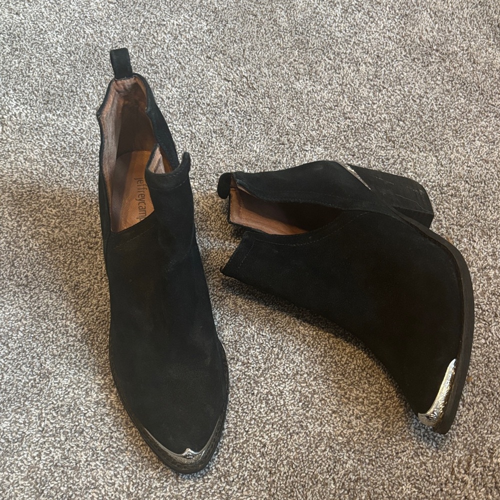 Jeffrey Campbell Cromwell Suede Western Inspired Booties
